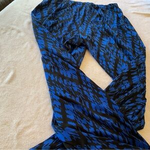 Blue and Black Patterned Pants womens size XL ab studio.  SKU 2892